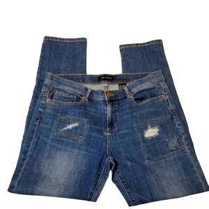 Joe Fresh Boyfriend size 8 patchwork  distressed jeans